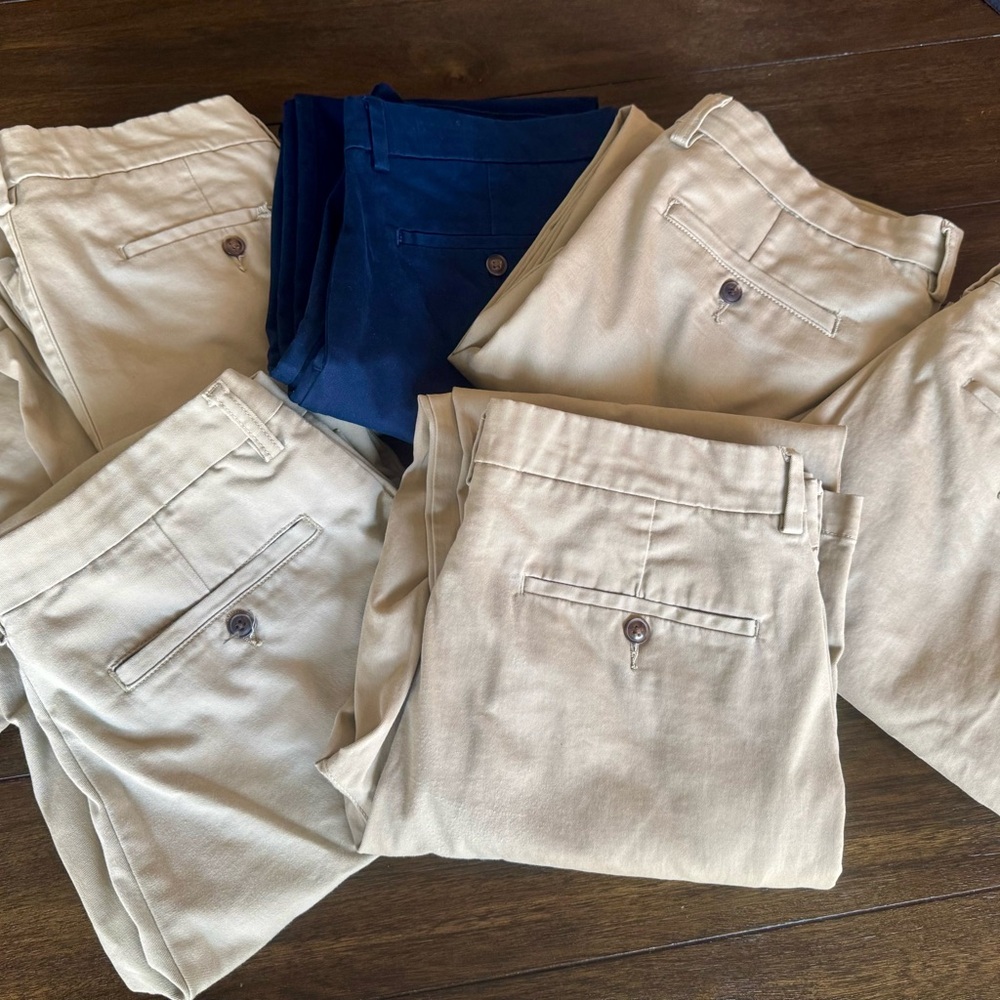 Universal Men's Khaki and Blue Chinos